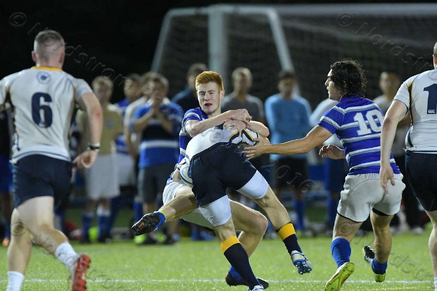 Wheaton Men\'s Rugby vs Mass Maritime.  Photo by Keith Nordstrom